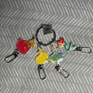 Disney Princess keychain ring nwt